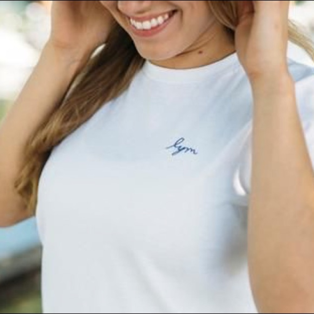 Love Your Melon Laurel White Tee